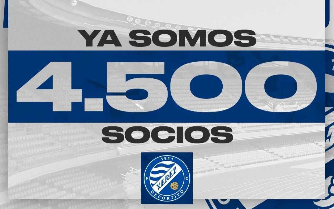 El Xerez Deportivo FC marca un nuevo récord: 4.500 socios