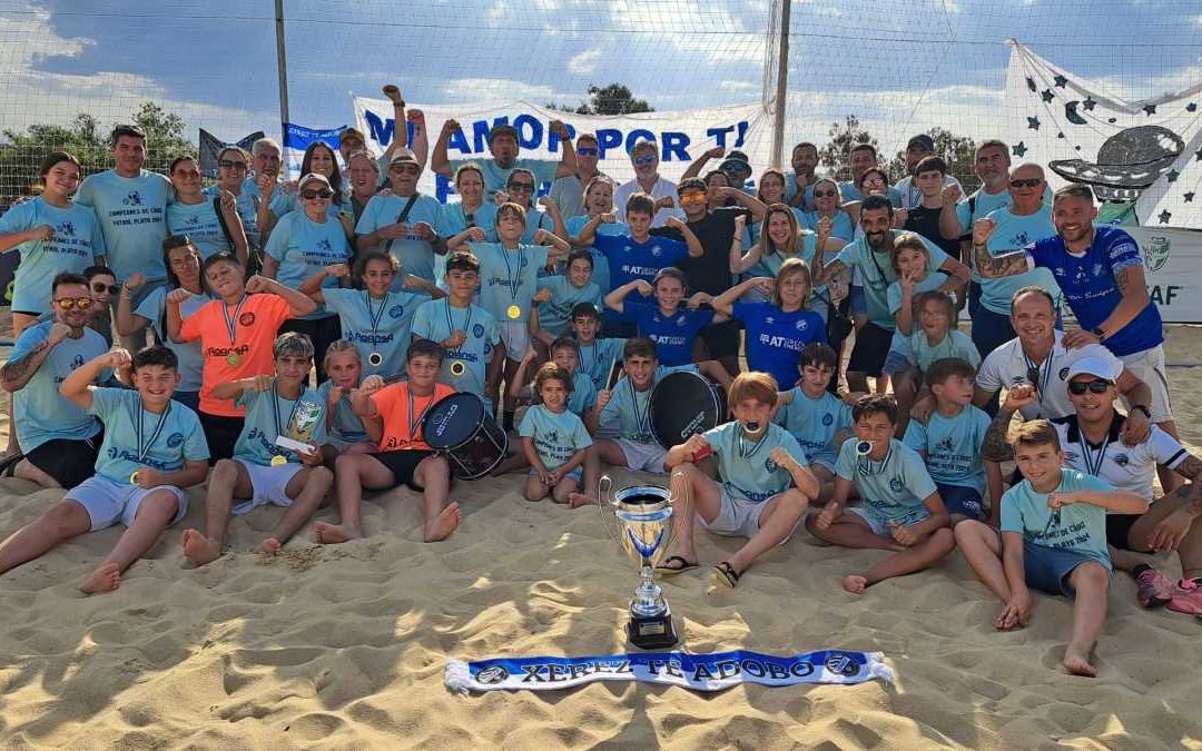 El Alevín Xerez Roansa de fútbol playa, campeón de Andalucía