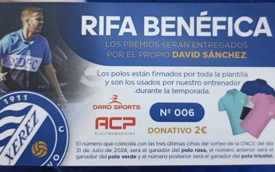 El Xerez Deportivo y la Fundación organizan una rifa benéfica con sorteo de tres politos firmados por la primera plantilla