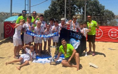 El Xerez Roansa alevín, campeón de España de fútbol playa