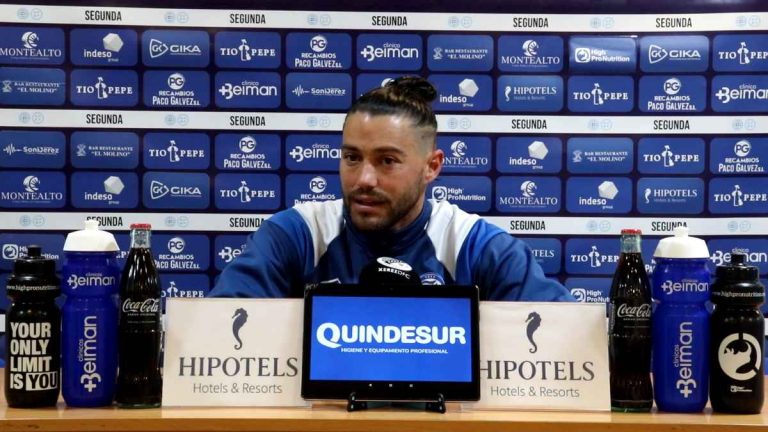 Declaraciones de David Agudo tras el partido frente al UCAM Murcia CF