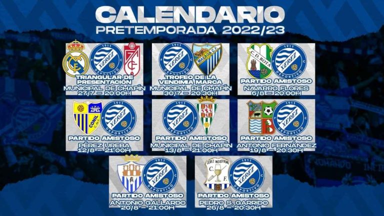 Calendario de partidos amistosos para la pretemporada 22/23