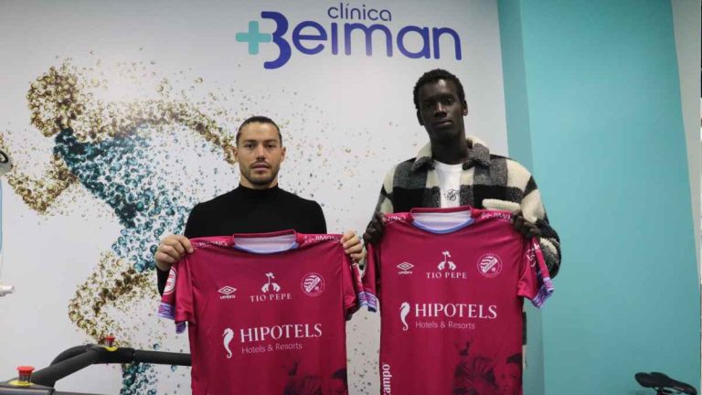 Presentación de David Agudo y Cheikh en Clínica Beiman